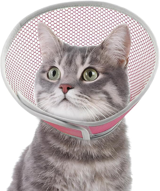 Cat Cone Collar Soft to Stop Licking After Surgery, Waterproof Lightweight Recovery Collar for Cats and Small Dogs, Elizabeth Plastic Cone Alternative, Neck Pillow to Prevent Scratches-PawvioPets