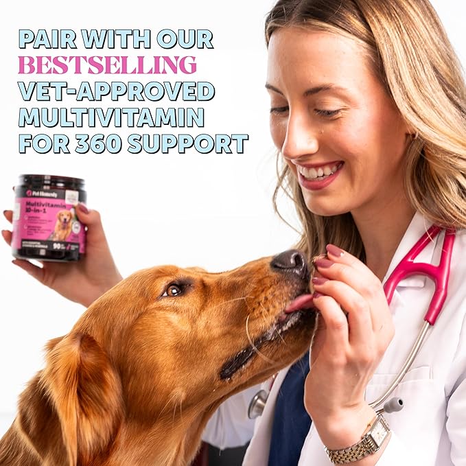 Dog Skin and Coat Supplement with Salmon Oil for Dogs - Allergy Itch Relief + Skin & Coat Health, Dog Food Topper Bone Broth with Salmon Oil, Collagen, Biotin + Vitamin E (12 oz)-PawvioPets