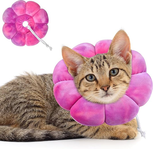 Dog Cat Surgical Recovery Cone Dog Protective Collar, Pet Recovery E-Collar Soft Neck Cone to Stop Licking Wound for Cats & Kittens Small Dog After Surgery-PawvioPets