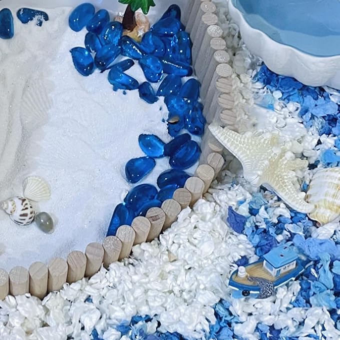 DR.DUDU Hamster Bath Sand, 12lb Dust Free Desert Sand or Potty Litter Sand for Hamster Chinchillas Gerbil Syrian Mice Small Animals (White)-PawvioPets