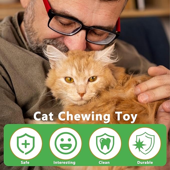 3pcs Safe Cat Rope Toy,Teeth Clean Toy for Cat, Cat Chew Toys for Indoor Cat,Kitten Interactive Toys-PawvioPets