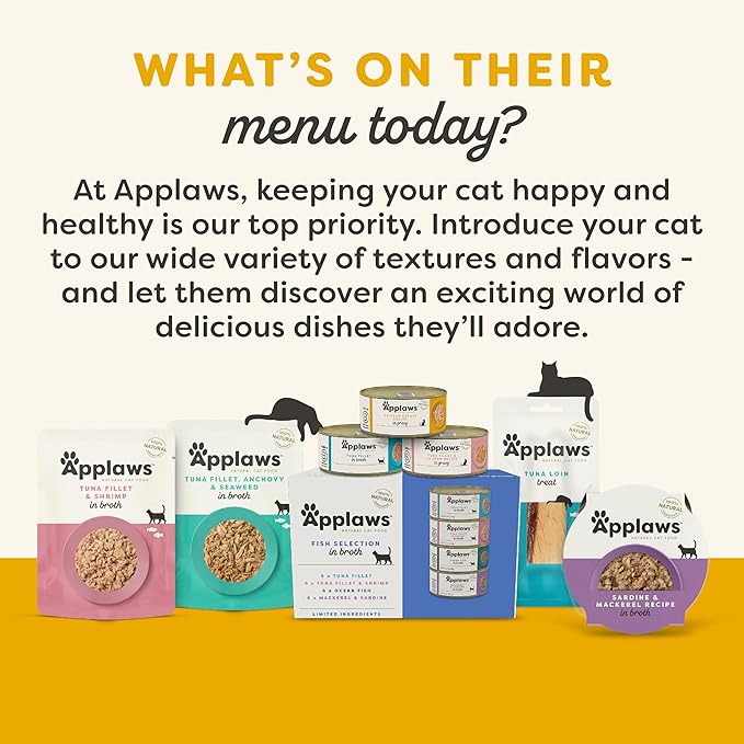 Applaws Natural Wet Cat Food, 24 Count, Limited Ingredient Canned Wet Cat Food, Chicken with Pumpkin in Broth, 2.47oz Cans-PawvioPets