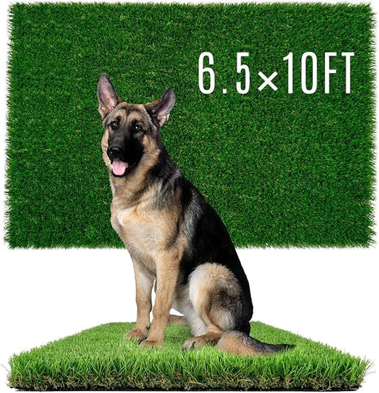 Fake Grass for Dog to Pee on Artificial Grass for Turf Mats for Puppy Training Dogs Pee Pads Extra Large for Dogs 6.5x10FT Dog Supplies Reusable-PawvioPets