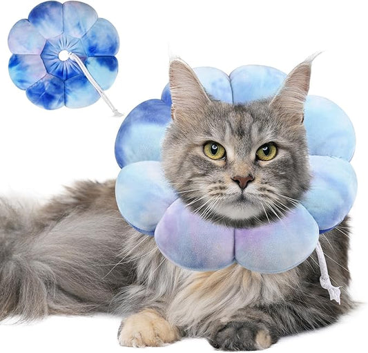 Dog Cat Surgical Recovery Cone Dog Protective Collar, Pet Recovery E-Collar Soft Neck Cone to Stop Licking Wound for Cats & Kittens Small Dog After Surgery-PawvioPets
