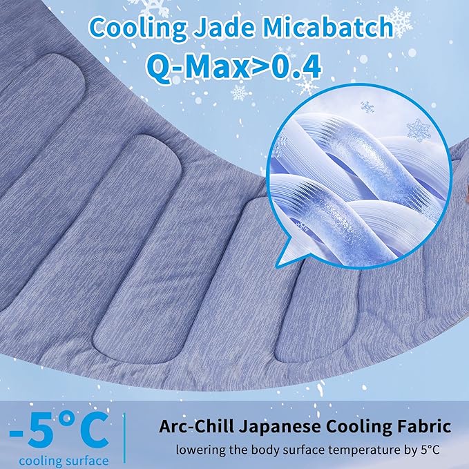 Cooling Mat for Large Dogs - Double-Sided Waterproof & Cool, Q-MAX>0.47, Portable Dog Cooling Mat for Summer. (L (36''x23''))-PawvioPets