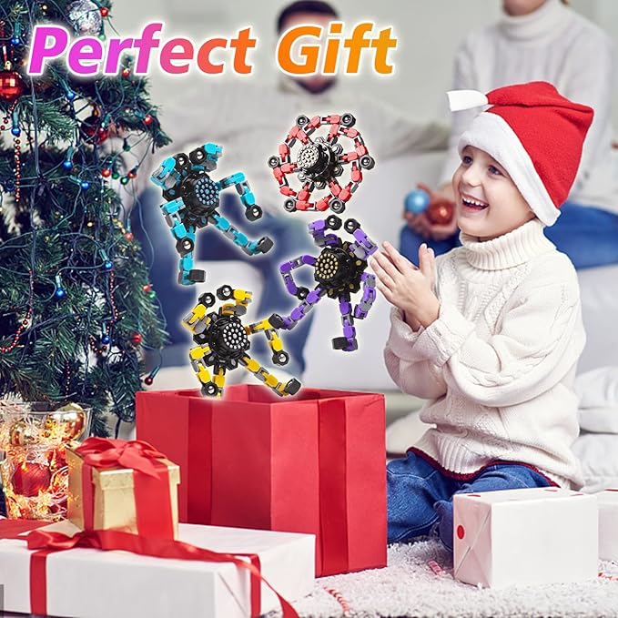 for Mom Transformable Fidget Spinners for Kids and Adults Stress Relief Sensory Toys for Boys and Girls Fingertip Gyros Toy Birthday Party Favors for Kids Classroom Gifts-PawvioPets
