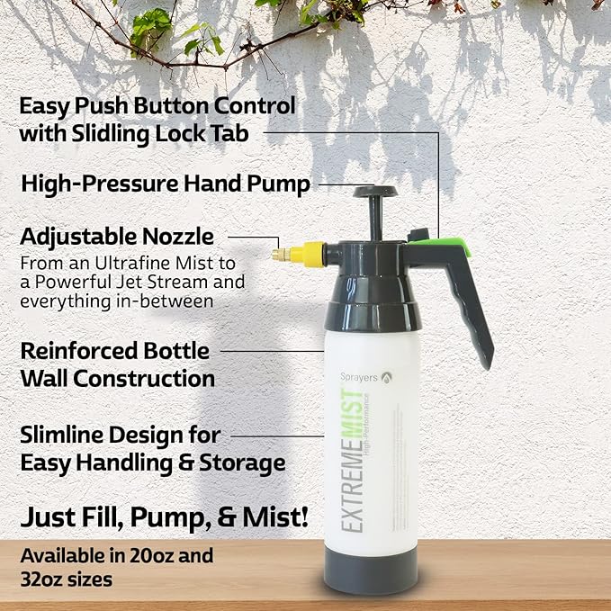 EXTREMEMIST High-Performance Bird Sprayer | Ultrafine Avian Pump Mister | Handheld Pet Bird Bath Mister | Adjustable Nozzle | Bird Cage Cleaner | Perfect for Macaws, Cockatiels, Parrots & More - 20oz-PawvioPets