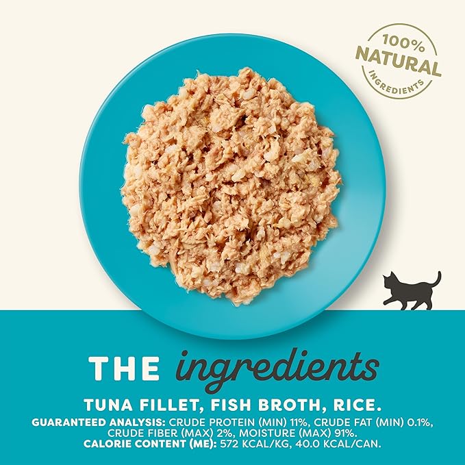 Applaws Natural Wet Kitten Food in Broth, Limited Ingredient Canned Wet Kitten Food, No Additives, Made with Natural Ingredients, Tuna Fillet in Broth (6 x 2.47oz Cans)-PawvioPets