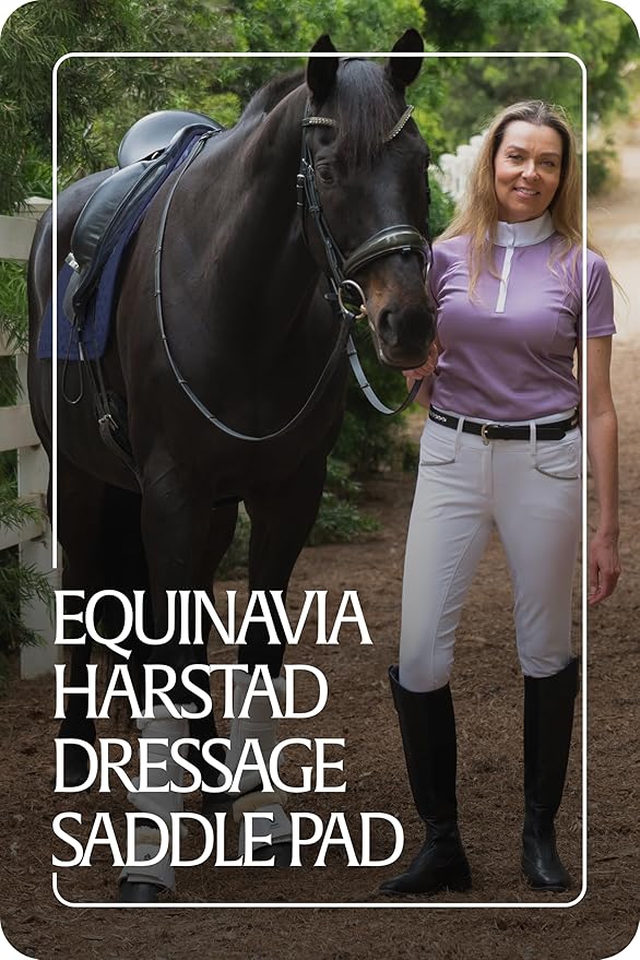 Equinavia Harstad Dressage Saddle Pad | Classic & Durable | Moisture-Wicking Tricot Backing-PawvioPets