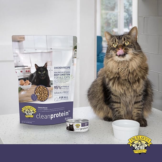 Dr. Elsey's cleanprotein Chicken Recipe Wet Cat Food (Case of 24), 2.75 oz Canned Food-PawvioPets