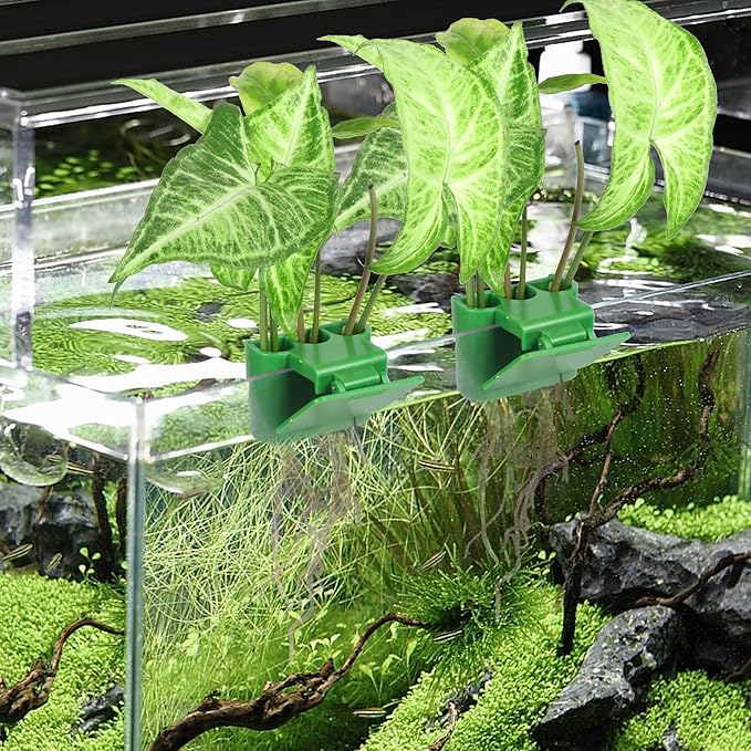4Pcs 3 Holes Upgraded Aquatic Plant Cup Aquarium Plant Holder for Tank, Hanging Aquarium Plant Holder, Aquarium Aquatic Plant Cultivation, Aquarium Plant Decoration.-PawvioPets