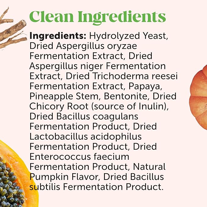 All-Natural Probiotic & Pumpkin Powder Dog Supplement - Prebiotics, Probiotics, Enzymes & Antioxidants for Healthy Gut Flora, Digestion & Immunity (90 Scoops)-PawvioPets