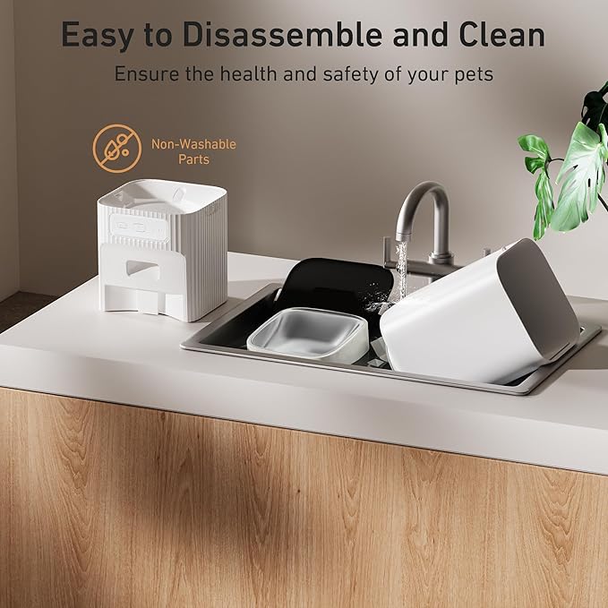 7L/29 Cups Automatic Dog Feeder, 5G WiFi Auto Cat Feeder with Desiccant Bag, Cat Food Dispenser, App Remote Feeding, Stainless Steel Bowl, Dual Power Supply, Ideal for 2-15mm Dry Food-PawvioPets