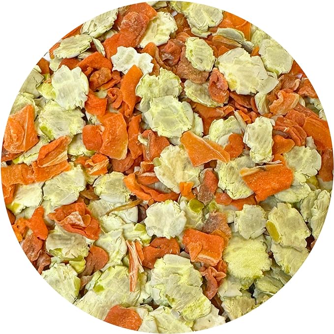 Exotic Nutrition Peas & Carrots 8 oz. - Healthy Natural Mixed Dried Vegetable Treat - for Rabbits, Guinea Pigs, Hamsters, Chinchillas and Small Pets-PawvioPets