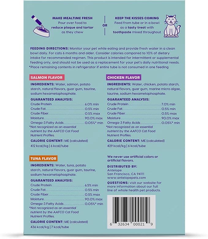 Ark Naturals, Kiss Me-Ow Lickable Variety Pack, 21 x 0.5 oz Assorted Tubes-PawvioPets