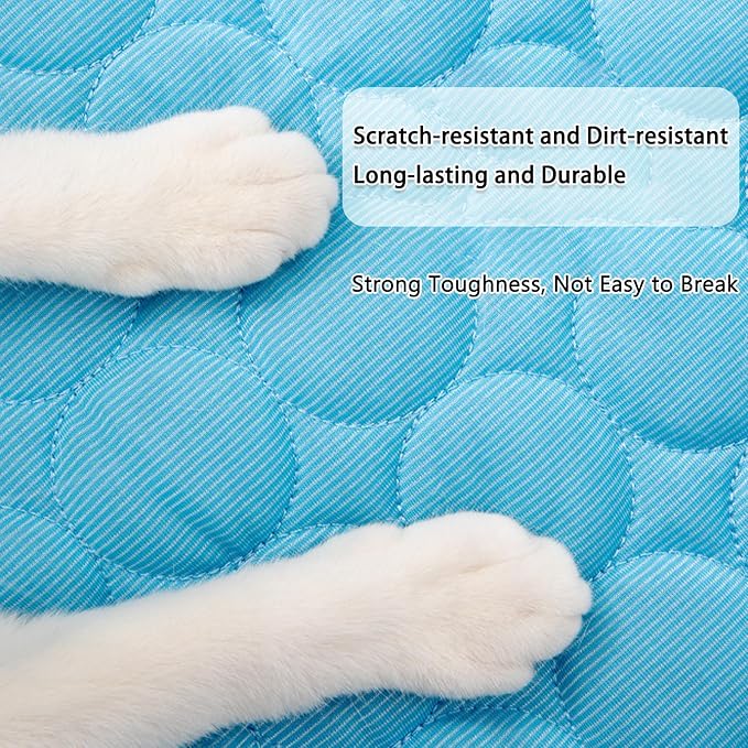 Dog Cooling Mat, 2025 Upgraded Cooling Blanket for Dogs, Washable Cool Mat for Dogs for Summer, Portable Pet Coolings Pad for Dogs & Cats Sleeping (28"x22" L Size)-PawvioPets
