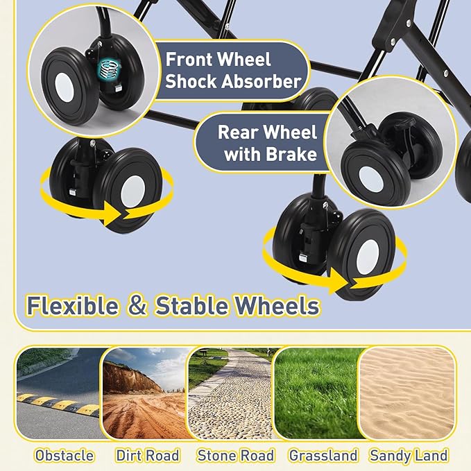 Double Pet Stroller for 2 Dogs or Cats, Folding Dog Stroller with 2 Detachable Carrier Bags, Safety Belt, 4 Lockable Wheels, Separate Compartments, for Multi-Pet Homes (Black)-PawvioPets