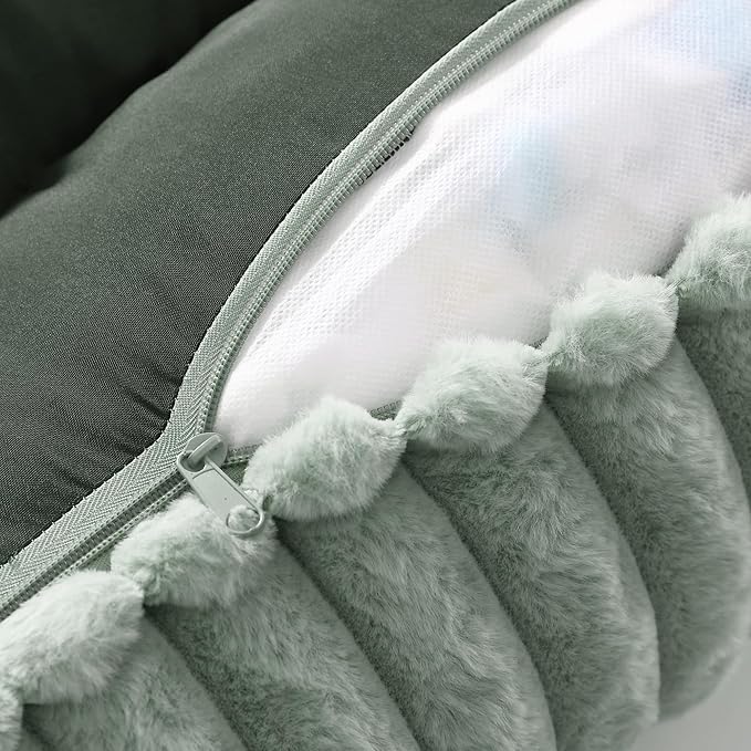 Arlee Saddle Sofa Memory Foam Pet Bed, Comfortable & Washable, Ideal for Dogs and Puppies, Extra Comfort, Couch Design, Crate & Kennel Furniture, Pet Supplies & Essentials, Sage, Large-PawvioPets