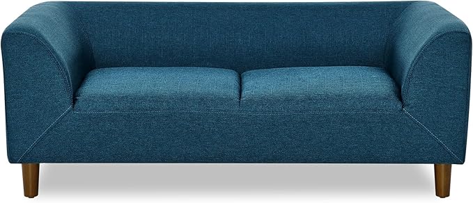 Dog Sofa Couch for Medium to Large Dogs, Memory Foam Dog Sofa Bed, Modern Elevated Pet Couch Bed with Wooden Legs, Light Grey-PawvioPets