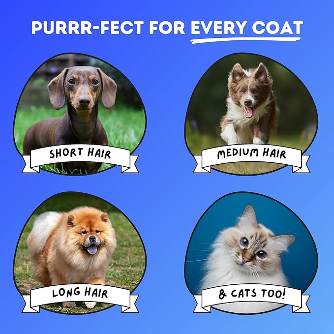 DakPets Stainless Steel Deshedding and Dematting Tool | Professional Pet Grooming Fur Brush for Cats and Dogs Hair Removal-PawvioPets