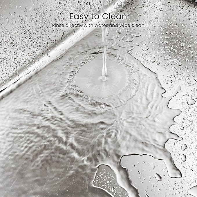 Enclosed Stainless Steel Cat Litter Box with Lid, XL Metal Litter Box for Big Cats, Extra Large Cat Toilet with High Side, Non-Stick, Anti-Leakage, Odorless, with Cats Litter Mat & Litter Scoop-PawvioPets