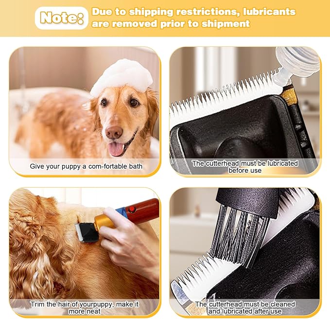 Dog Shears,Plug-in Electric Pet Shaving and Grooming Kit,200W 10ft Sheep Shears Includes 2 Blades, Low Noise & Vibration Design for Dogs Cat Goat,Perfect Dog Clippers for Families with Pets-PawvioPets