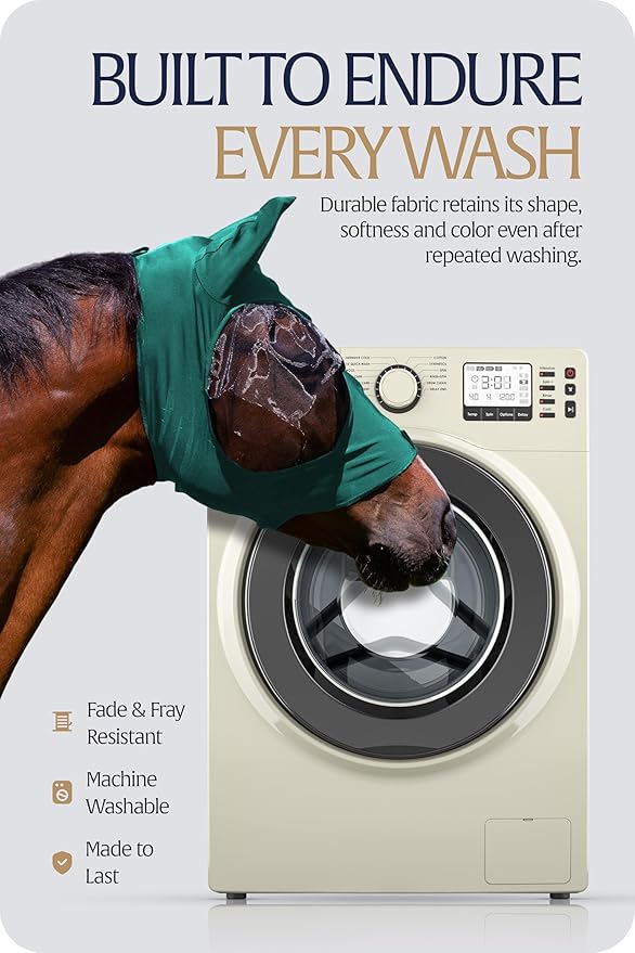 Equinavia Bug Out Fly Mask | Against Flies, Insects, UV Rays - Turquoise - Horse-PawvioPets