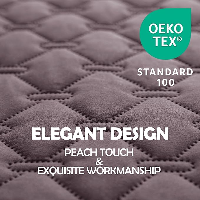 gogobunny 100% Double Sided Waterproof Dog Blanket Soft Pet Bed Cover Reversible Protect Furniture Couch Sofa Car for Puppy Large Dog Cat (Dark Sea Fog/Light Sea Fog, 82x82 Inch (Pack of 1))-PawvioPets