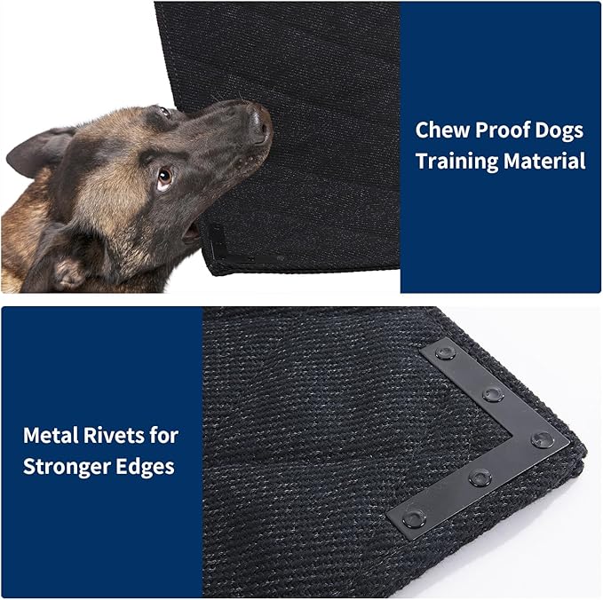 BALAPET Durable Chew Proof Dog Bed with Metal Rivet Corner for Large Dogs, Stable Kennel Pad Mat for Teething Puppy, Durable Indoor Outdoor Crate Pad for Medium Dog Crates, 41"x28"-PawvioPets