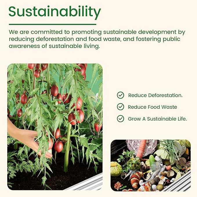 BTDVR 2 PCS 9 in 1 Tall 8×2×1.5ft Galvanized Raised Garden Bed Outdoor, Metal Raised Beds for Vegetables, Above Ground Garden Box for Flower, Steel Garden Bed for Gardening-PawvioPets