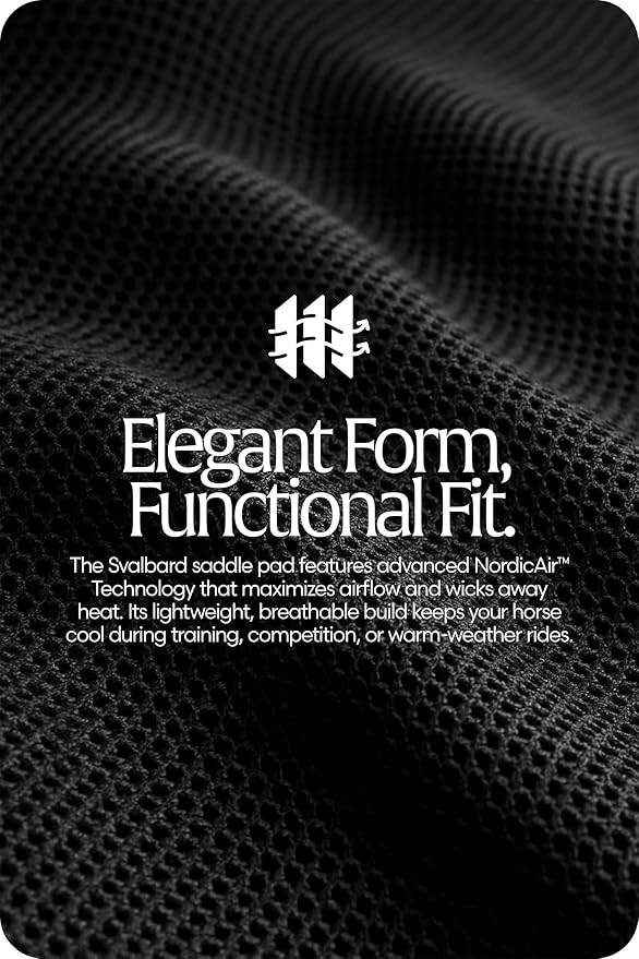 Equinavia Svalbard NordicAir™ Tech All Purpose Saddle Pad | Breathable Micromesh | Contoured Shape-PawvioPets