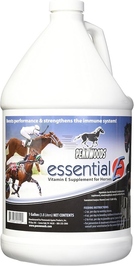Essential E: Equine Vitamin E Supplement for Horse Health, Performance, Recovery & Nutrition - 1 Gallon-PawvioPets