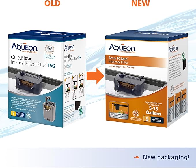 Aqueon QuietFlow Internal Filter with SmartClean Technology, Small-PawvioPets