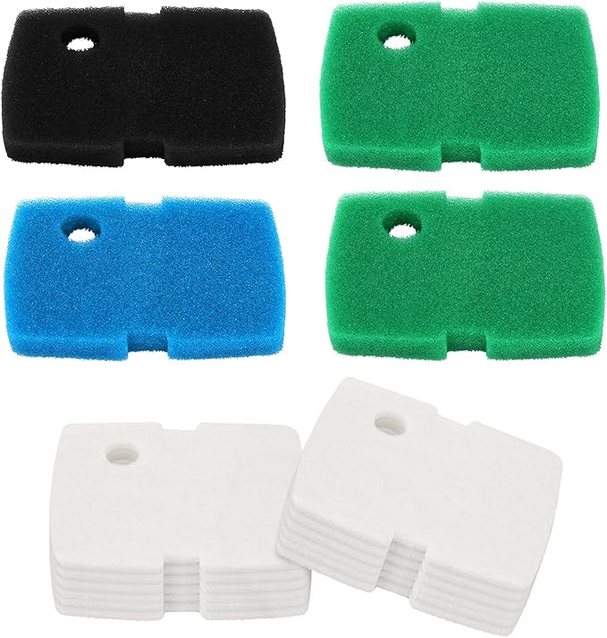 16 PCS Replacement Canister Filter Pad Compatible with Pennplax Cascade 1200/1500 CCF4UL/CCF5UL, Aquarium Sponge Media Parts Canister Filter Floss Pads for Fish Tank-PawvioPets