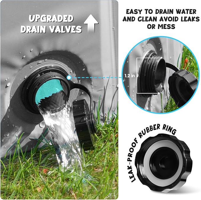 Furrybaby Dog Pool, Kiddie Pool with Hard Plate Collapsible Pet Bath Foldable Swimming Pet Pool Portable Grey 39''-PawvioPets