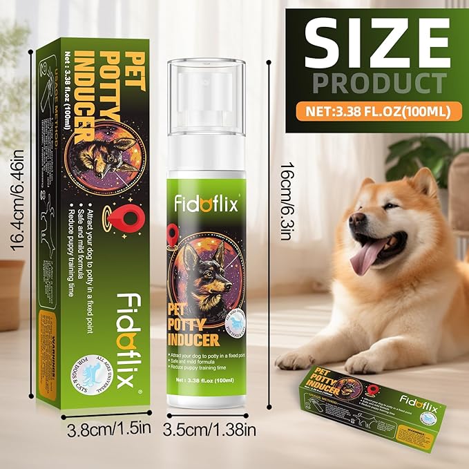 Dog Potty Training Spray for Dogs and Puppies - Go Here Attractant Spray to Pee and Poop in One Spot,Safe & Effective Puppy Pee Spray Indoor & Outdoor-Dog Training & Housebreaking Aid -100ml-PawvioPets