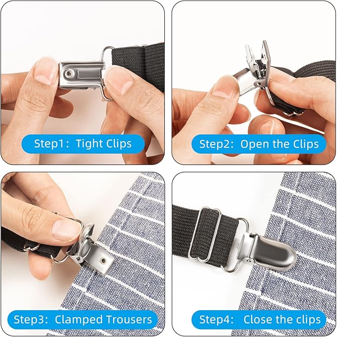 Adjustable Boot Straps Pant Stirrups Clips Boot Clips-PawvioPets