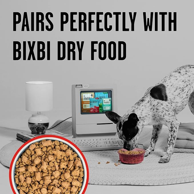 BIXBI Rawbble Freeze Dried Dog Food, Beef Recipe, 26 oz - 98% Meat and Organs, No Fillers - Pantry-Friendly Raw Dog Food for Meal, Treat or Food Topper - USA Made in Small Batches-PawvioPets