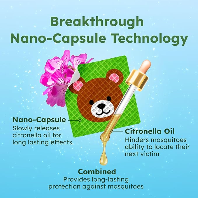 BugMD Squito Stickers Mosquito Repellent Patch Stickers for Kids (390 Patches), Safe & Effective Insect Repellent Patches for Toddlers, Kids, Camping, Beach & Outdoor Essentials-PawvioPets