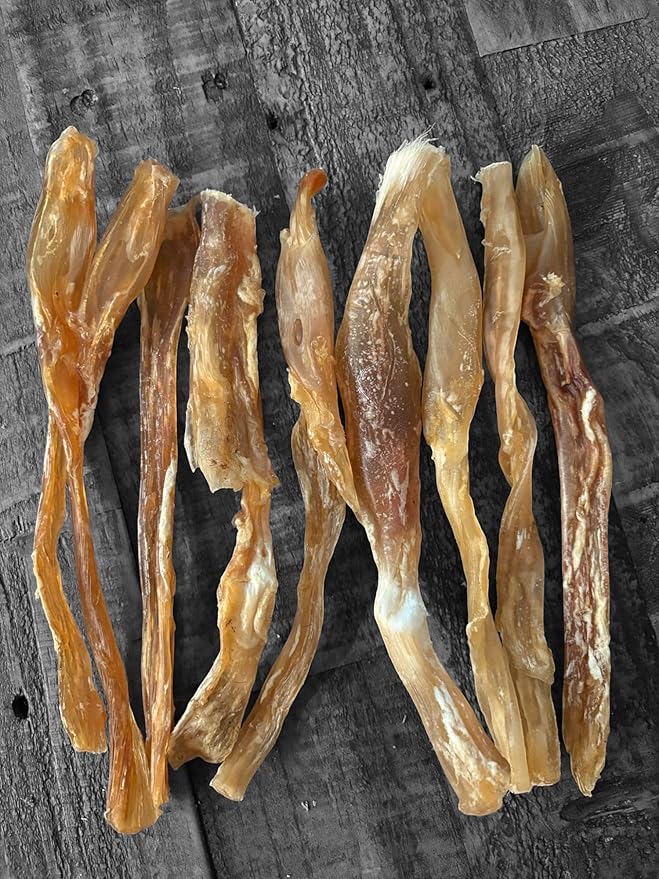 Beef Tendon Dog Treats, Single Ingredient, 100% Natural, Grass-Fed, Long-Lasting Rawhide-Free Chews, Collagen Protein, Dental & Joint Support, 4 oz, Safe & Grain-Free Snack-PawvioPets