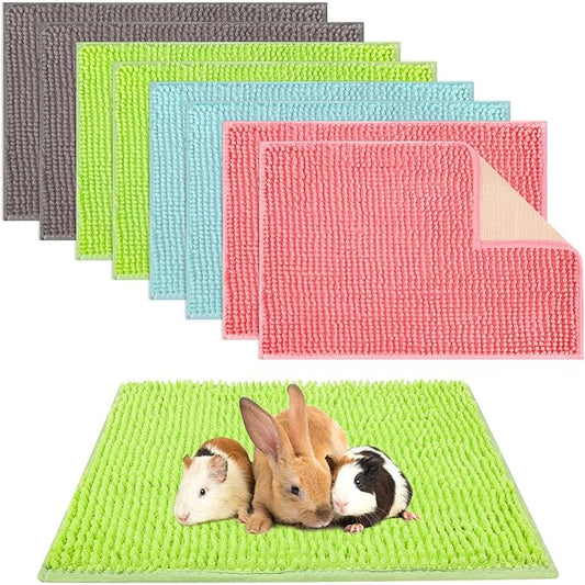 Barydat 8 Pcs Guinea Pig Cage Liner for Guinea Pig Cage Bedding Reusable Rabbit Mat Pad Washable Training Pad Animal Sleeping Bedding Mat-PawvioPets