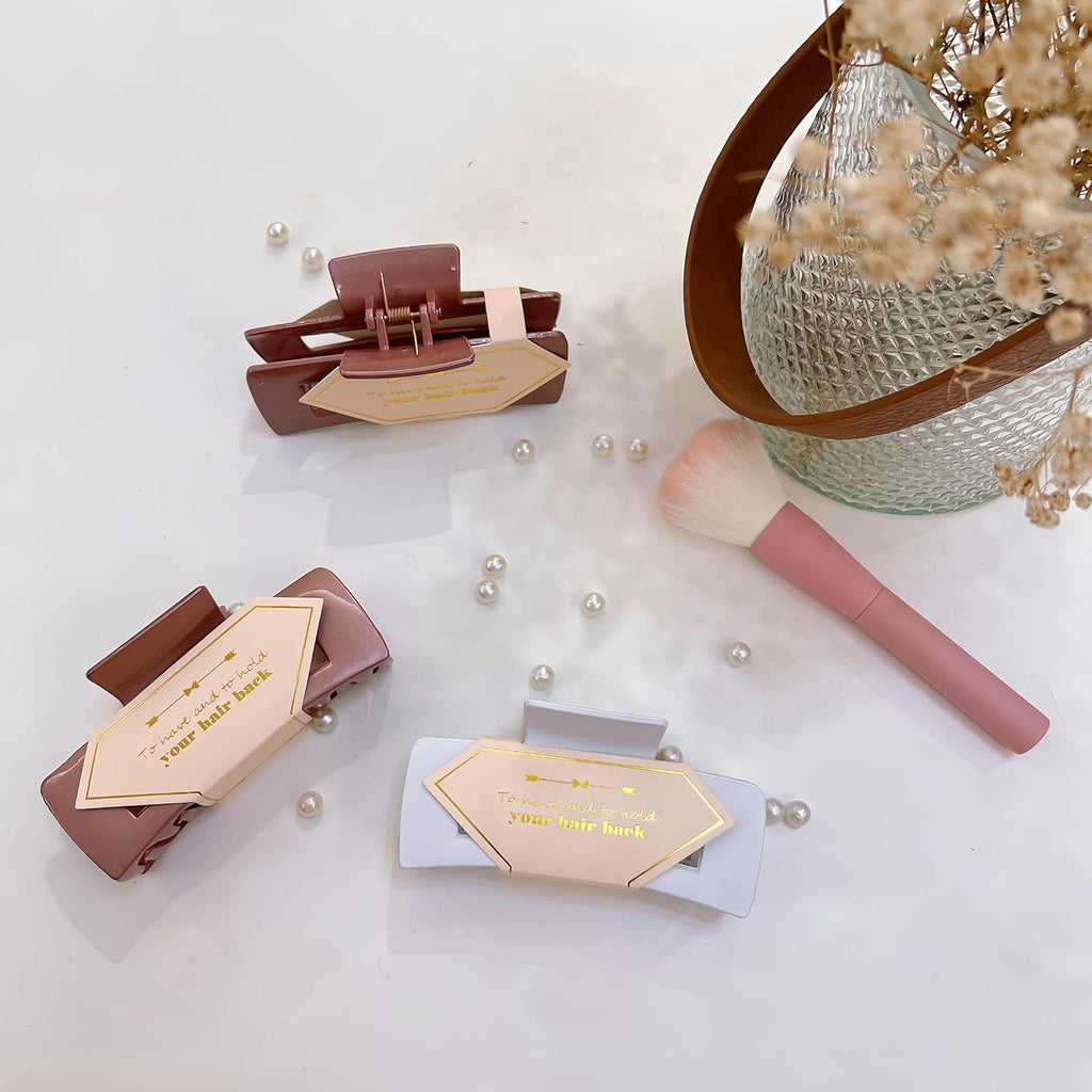 36pcs Bridesmaid Scrunchies Proposal Gifts Bachelorette Hair Claws Clips Girls heart sunglasses for Wedding Party Favors (Rose Gold)