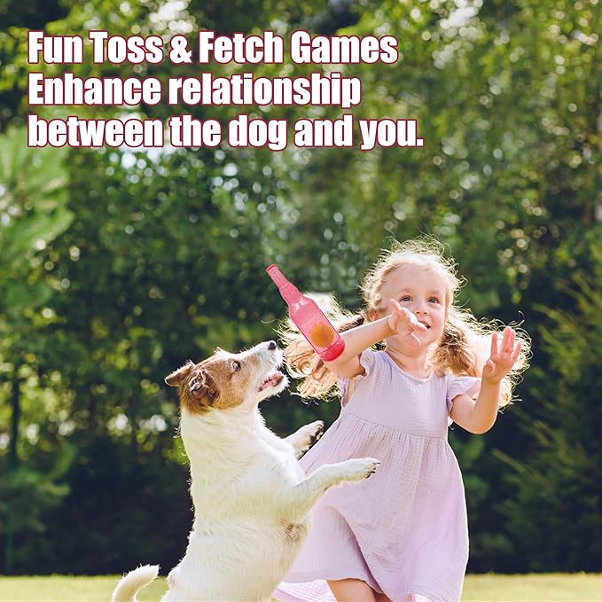 Dog Squeaky Floating Toy for Small Medium Large Dogs Training Fetch Indestructible Dog Chew Toys Indoor Pool Beach Outdoor Pet Supplies Yellow S-PawvioPets