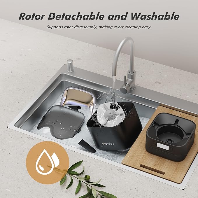 Automatic Cat Feeder - Nityers 4L Timed Cat Dry Food Dispenser with Stainless Steel Bowl,1-6 Meals Per Day, Programmable Portion Size, Detachable Washable, Auto Pet Feeder for Cats and Small Dogs-PawvioPets