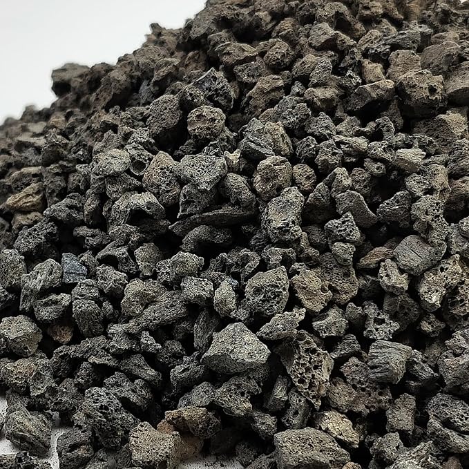 2 lbs Black Lava Rocks for Plants,1/4 Inch Crush Volcanic Rock Pumice Soil Additive for Succulent Aquarium Cactus Bonsai Fire Pits and Garden Landscaping-PawvioPets