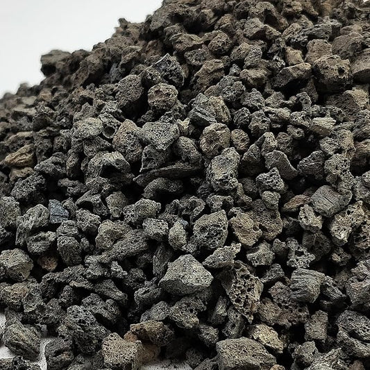 2 lbs Black Lava Rocks for Plants,1/4 Inch Crush Volcanic Rock Pumice Soil Additive for Succulent Aquarium Cactus Bonsai Fire Pits and Garden Landscaping-PawvioPets