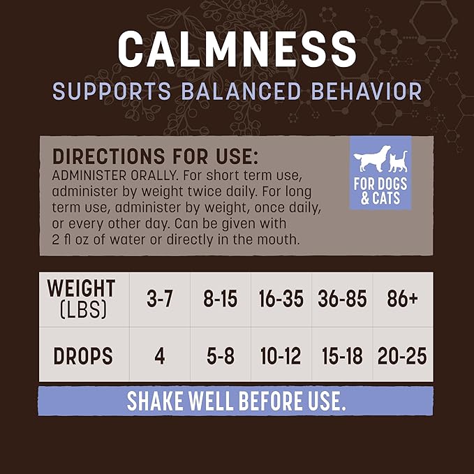 Earth Animal Herbal Remedies | Calmness | 2 fl oz-PawvioPets