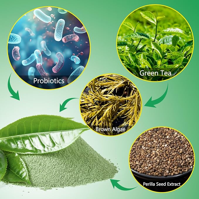 Dog Dental Powder, 120g Teeth Cleaning Powder for Dogs, Breath Freshener with Probiotics Improve Bad Breath, Remove Plaque & Tartar - Pets Dental Care Supplement for Dogs - 4.23 OZ/Scoop Included-PawvioPets