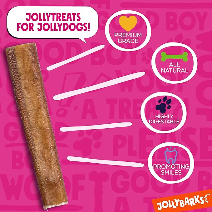 All Natural Bully Sticks for Small to Medium Dogs and Puppies (6" Jumbo - 4pk)-PawvioPets