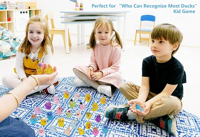 36 Types Luminous Mini Resin Ducks, Plastic Little Ducks to Hide Prank, Small Ducks Figures for Fairy Garden, Dollhouse,Terrariums, Potted, Cake Topper, Miniature Landscape Ornament.-PawvioPets